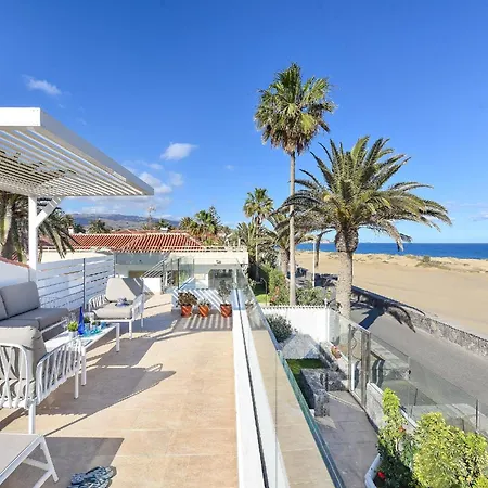 Beachfront Del Ingles Exclusive Breathtaking Views Over The Sea And Dunes Private Heated Pool Terrace Bbq 200 M To, Las Palmas de Gran Canaria