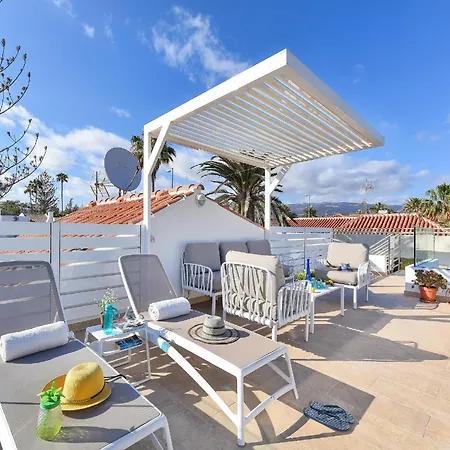 Villa Beachfront Del Ingles Exclusive Breathtaking Views Over The Sea And Dunes Private Heated Pool Terrace Bbq 200 M To,