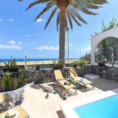 Villa Beachfront Del Ingles Exclusive Breathtaking Views Over The Sea And Dunes Private Heated Pool Terrace Bbq 200 M To, *