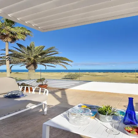 Beachfront Del Ingles Exclusive Breathtaking Views Over The Sea And Dunes Private Heated Pool Terrace Bbq 200 M To, *