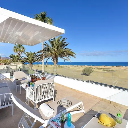 Beachfront Del Ingles Exclusive Breathtaking Views Over The Sea And Dunes Private Heated Pool Terrace Bbq 200 M To,